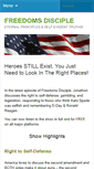 Mobile Screenshot of freedomsdisciple.com