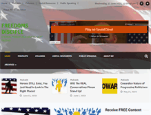 Tablet Screenshot of freedomsdisciple.com